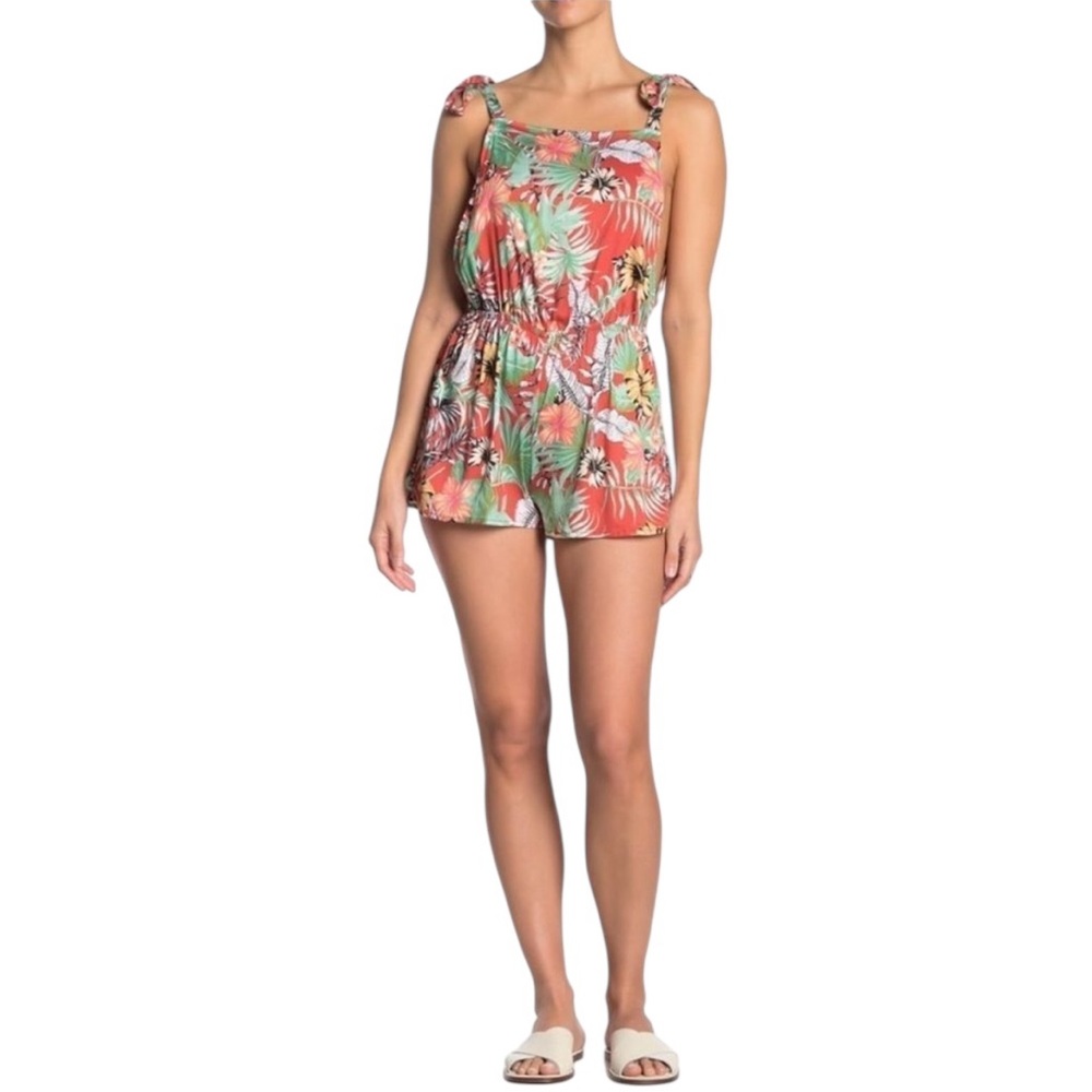 NWT The Bikini Lab Tropical Oasis Cover-Up Romper - Large